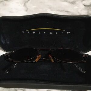 Serengeti Sunglasses with Black and Brown Frame